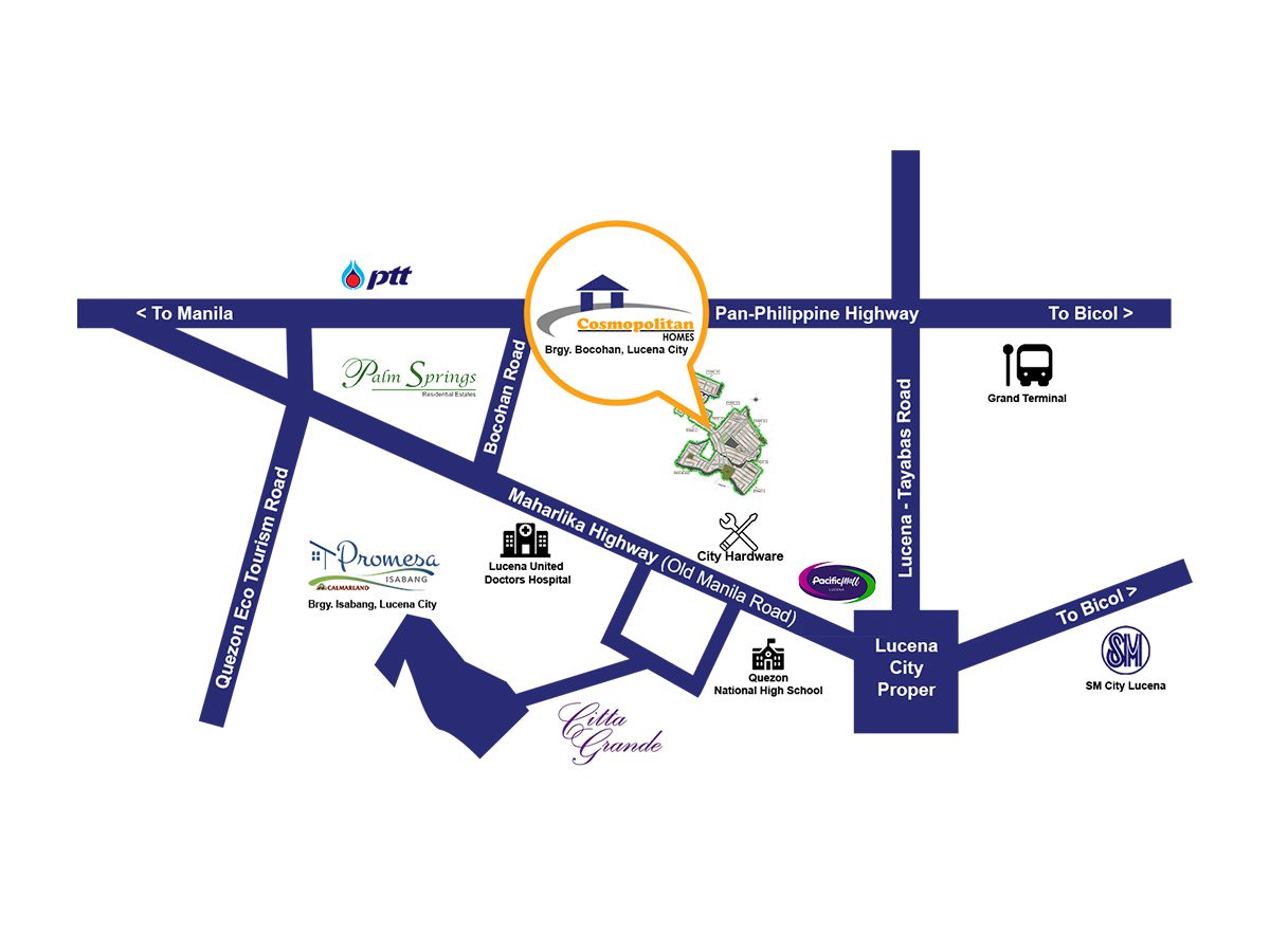 Cosmopolitan Homes Vicinity Map