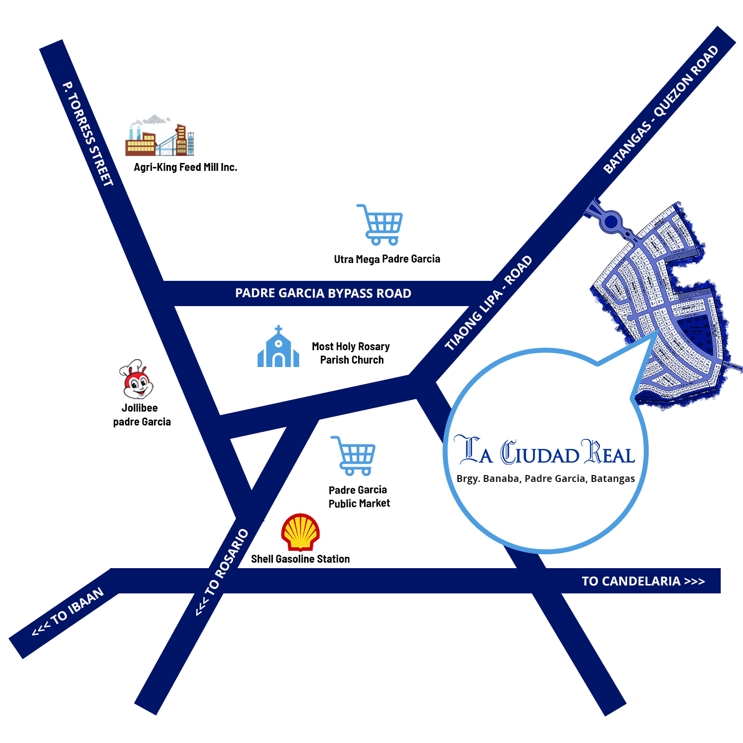 La Ciudad Real Vicinity Map