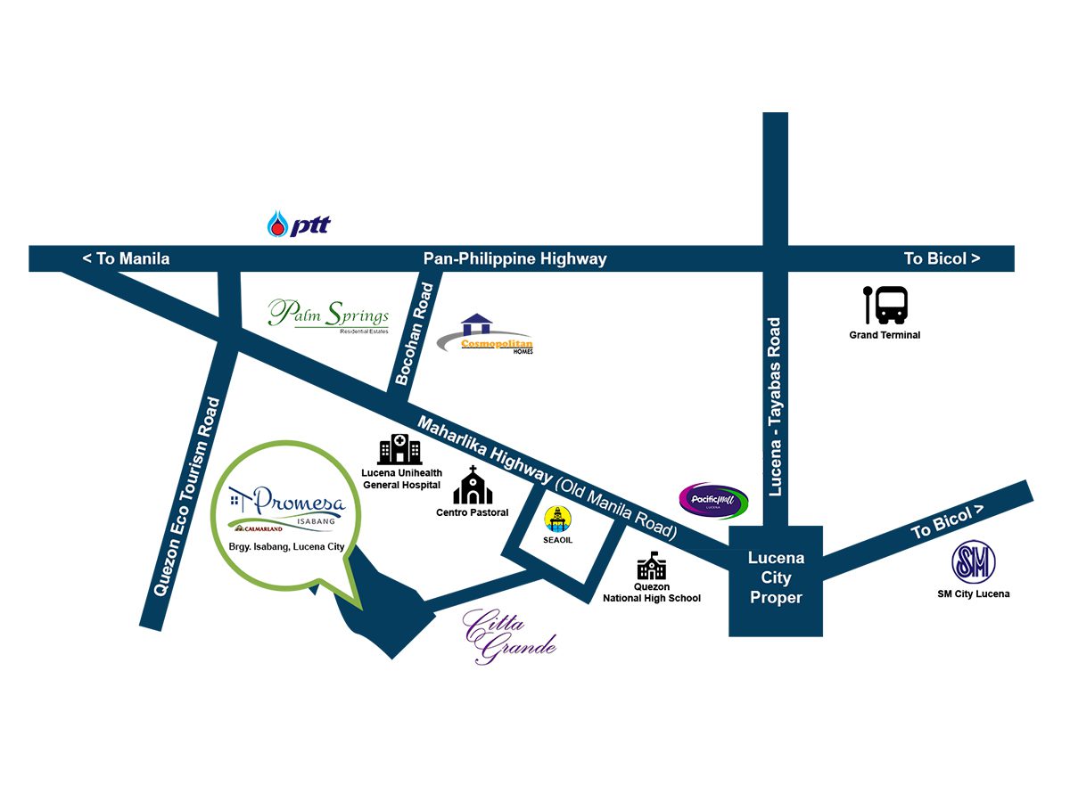 Promesa Isabang Extension Vicinity Map