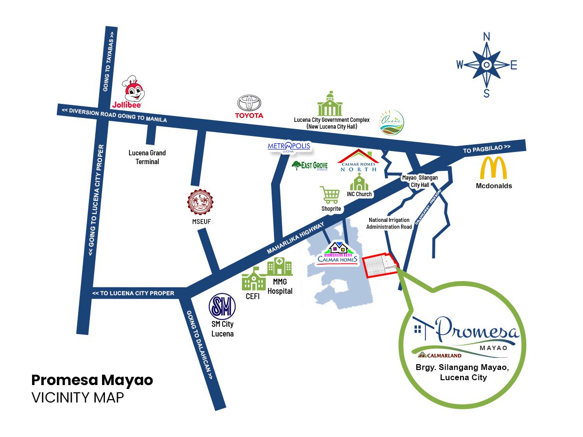 Promesa Mayao Vicinity Map