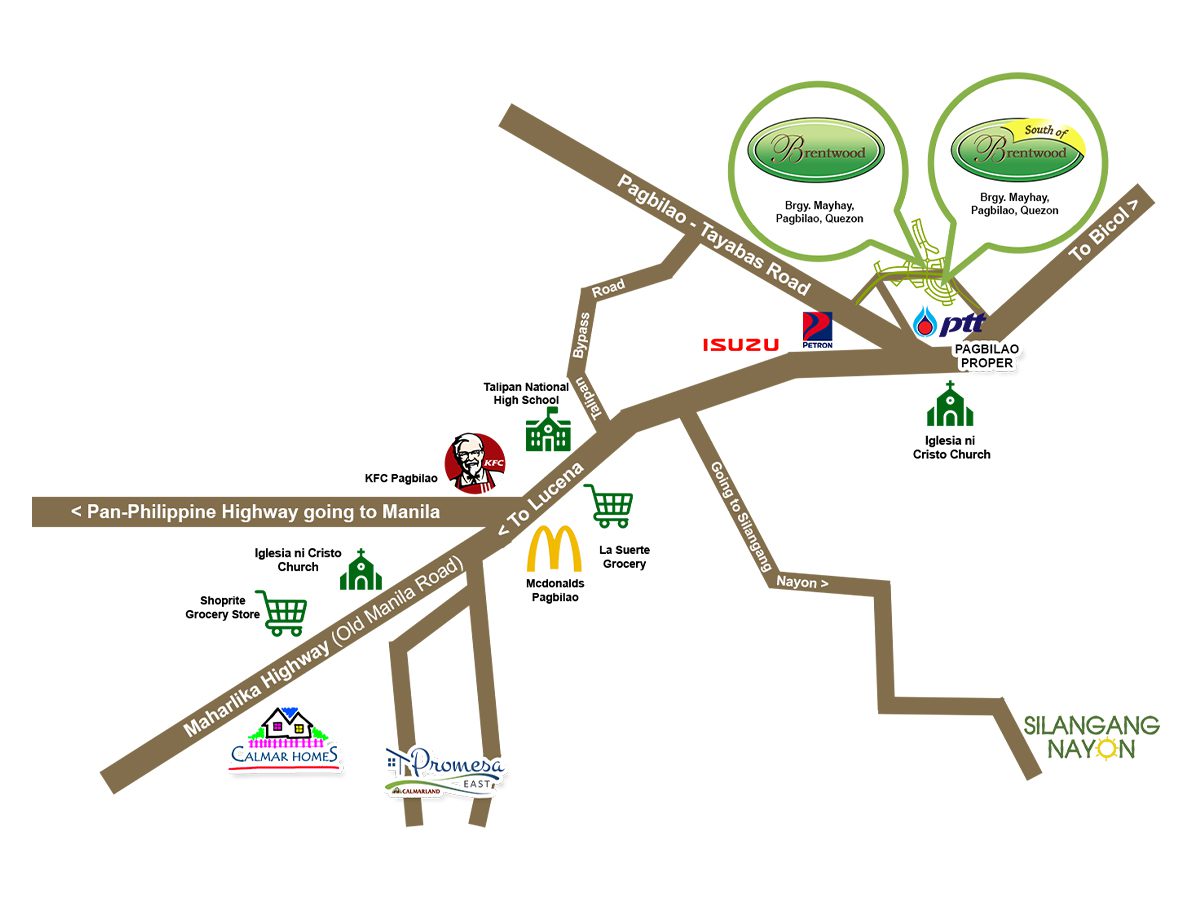 South of Brentwood Vicinity Map