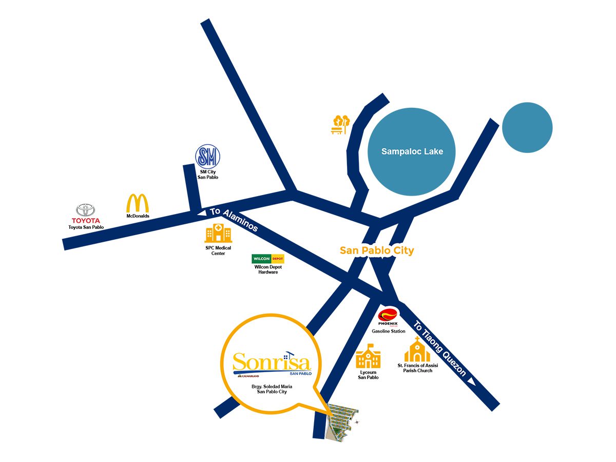 Sonrisa Vicinity Map