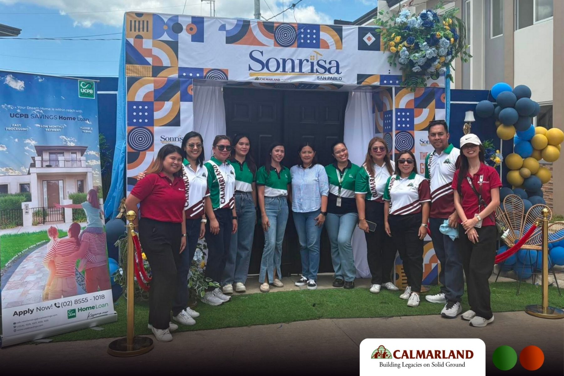 Pag-IBIG representatives at Sonrisa San Pablo turnover