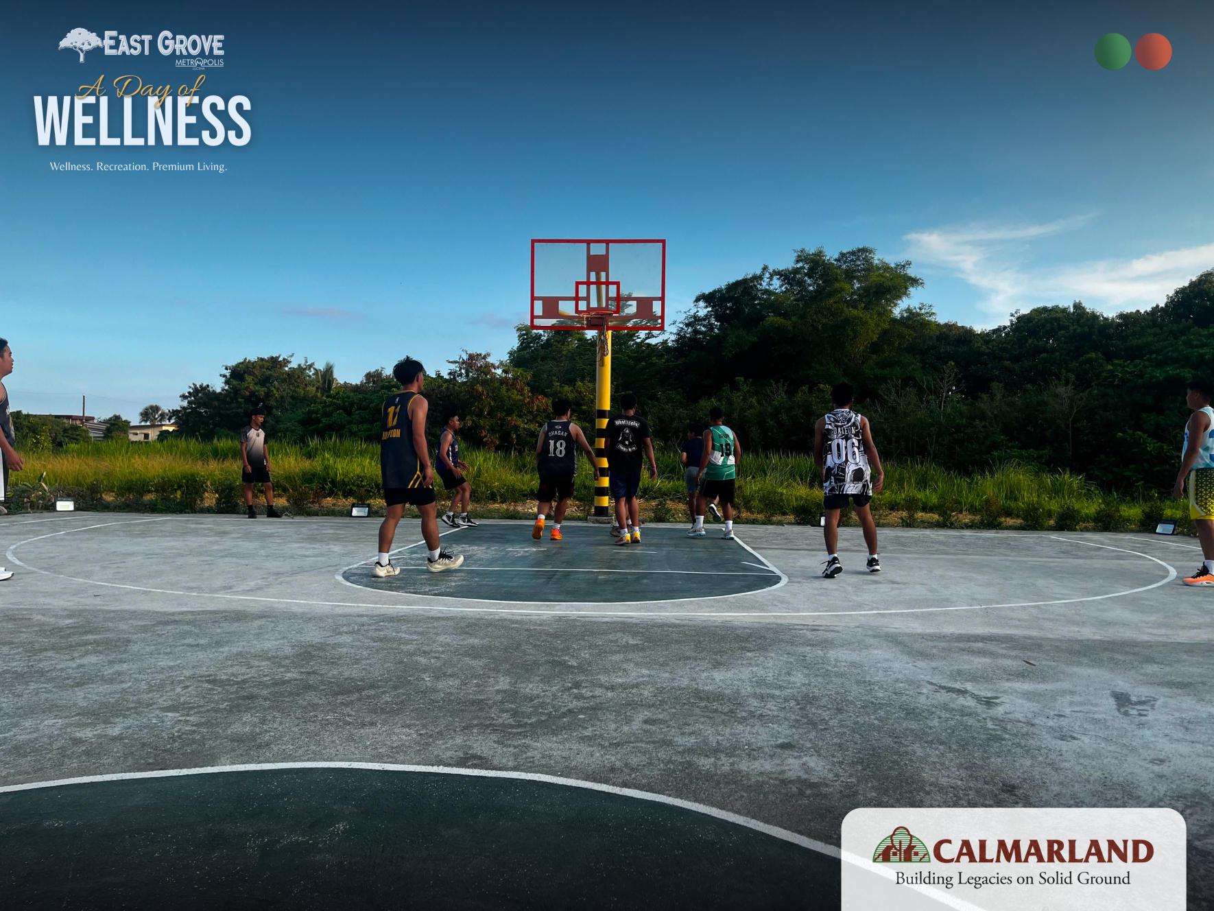 Calmar Land Basketball Team at the East Grove community event (9)