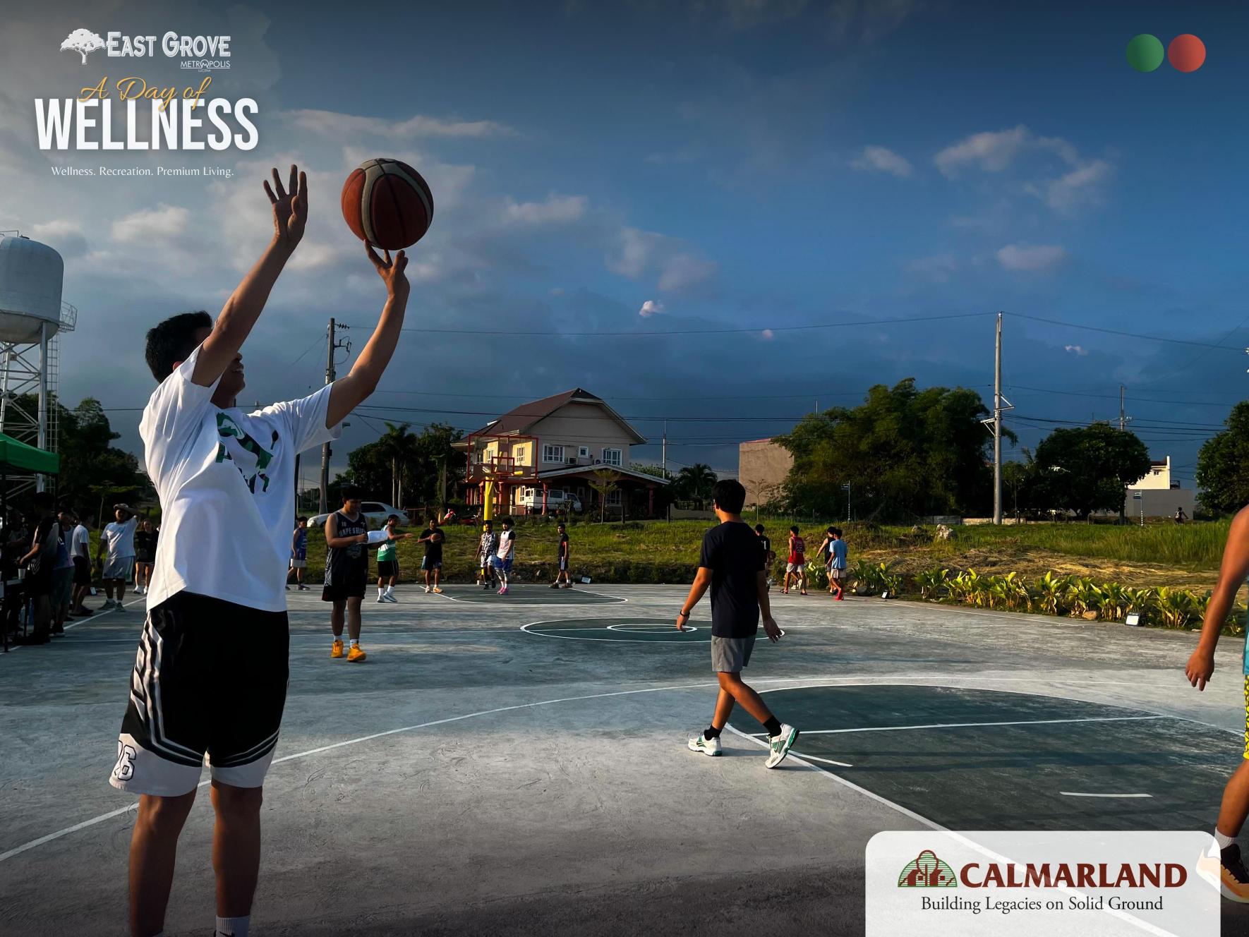 Calmar Land Basketball Team at the East Grove community event (2)