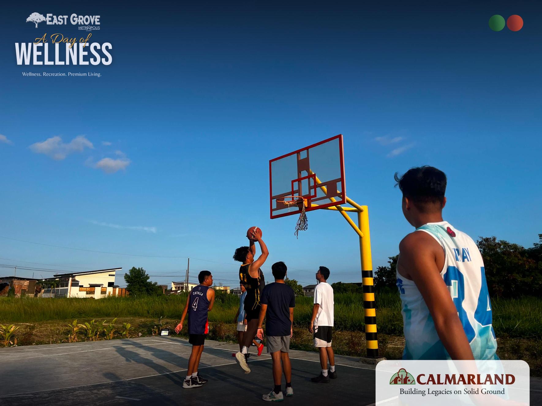 Calmar Land Basketball Team at the East Grove community event (3)