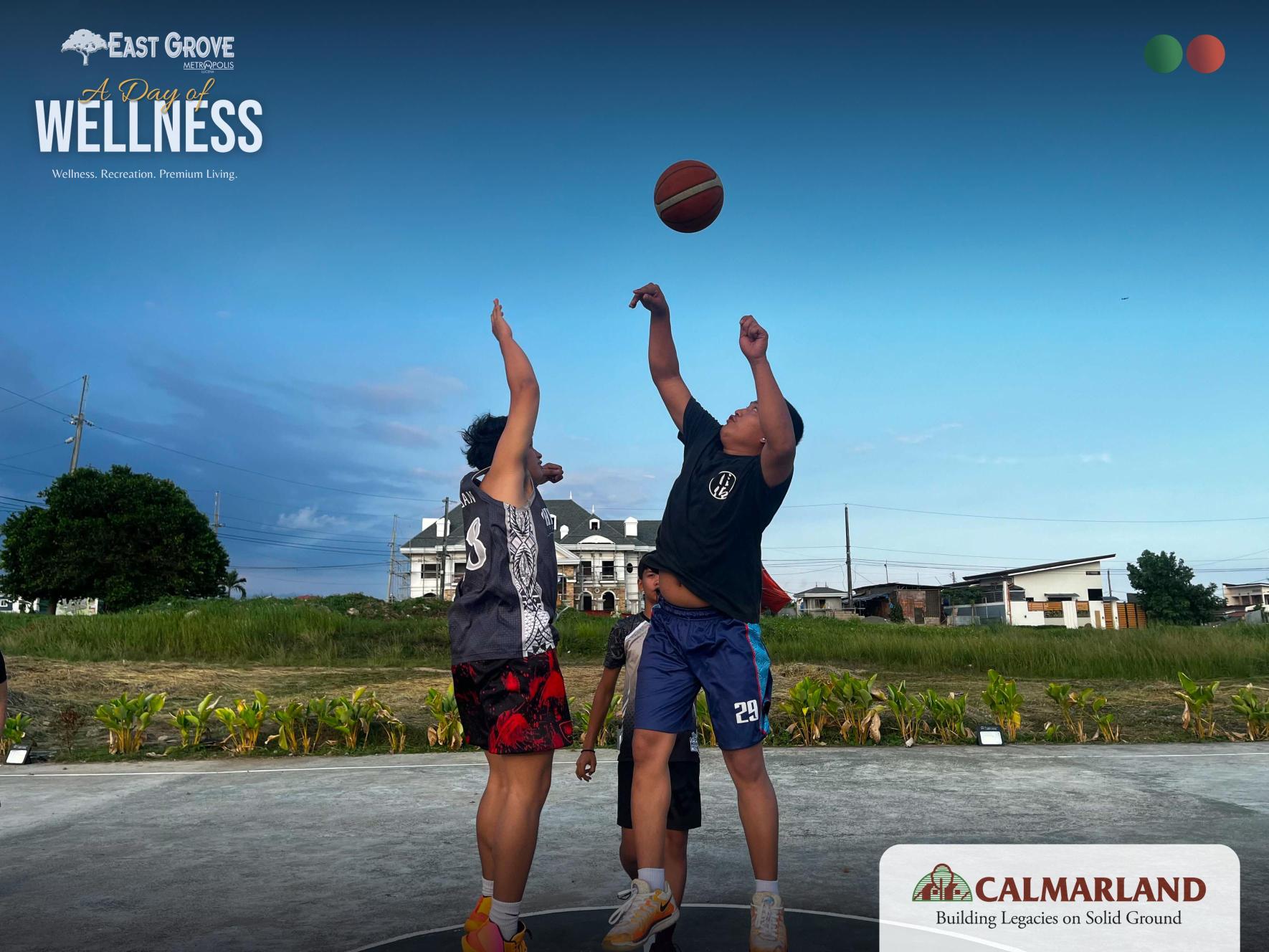 Calmar Land Basketball Team at the East Grove community event (1)