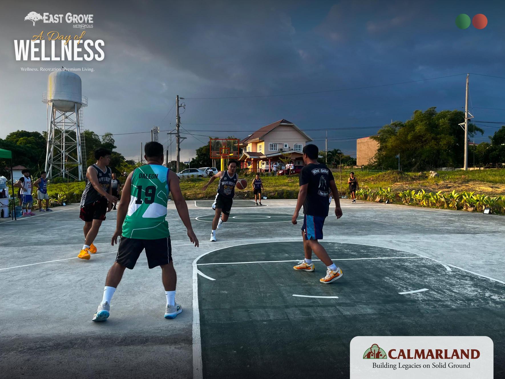 Calmar Land Basketball Team at the East Grove community event (4)